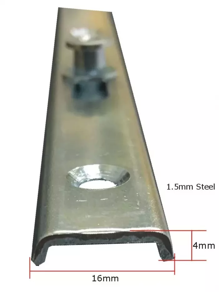 Mila Offset Window Lock Rod 22mm Backset 400 – 1000mm U Rail Track - Image 3