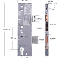 Door Lock Gearbox Case 45mm Backset uPVC Laird Saracen Surelock - Image 2