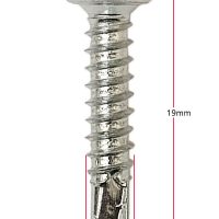 Gardinia 3.9mm x 19mm Upvc Fixing Screws in Silver Finish Bag of 20 - Image 2