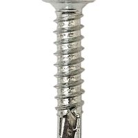 Gardinia 3.9mm x 19mm Upvc Fixing Screws in Silver Finish Bag of 20