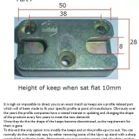 Maco Mushroom 'IS' Cam Tilt Turn Striker Keep Plate (Part F) - Image 3