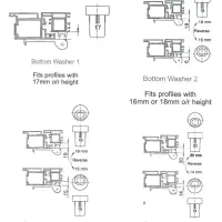Mila Ideal Flag uPVC Door Hinge White Or Brown Color 100mm Heavy Duty - Image 2