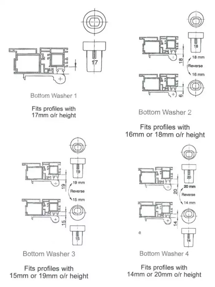 Mila Ideal Flag uPVC Door Hinge White Or Brown Color 100mm Heavy Duty - Image 2