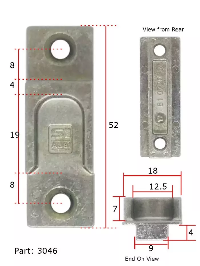 Siegenia SI uPVC Tilt Turn Roller Cam Striker Keep Door And Window Fit - Image 2