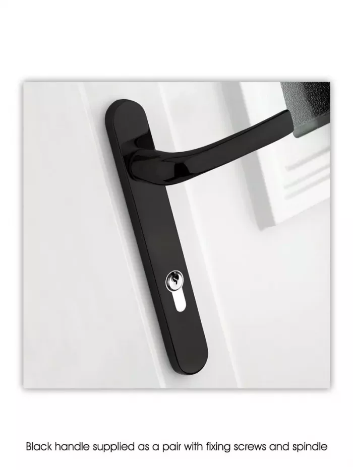 Spring Loaded uPVC Door Handles 123mm Screw Fix Six Colors - Image 4
