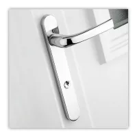Spring Loaded uPVC Door Handles 123mm Screw Fix Six Colors - Image 5