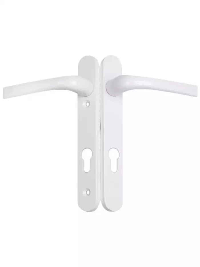 Spring Loaded uPVC Door Handles 123mm Screw Fix Six Colors