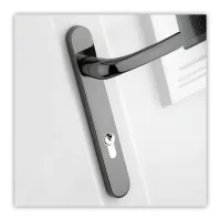 Spring Loaded uPVC Door Handles 123mm Screw Fix Six Colors - Image 2