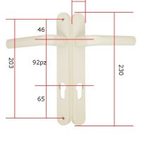 Hoppe Asgard Door Handle 203mm Screw Fix 92pz Old Everest Match - Image 4