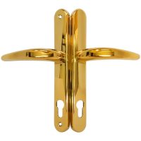 Avocet Pioneer Platinum Gold uPVC Door Handle 205mm Screw Fix