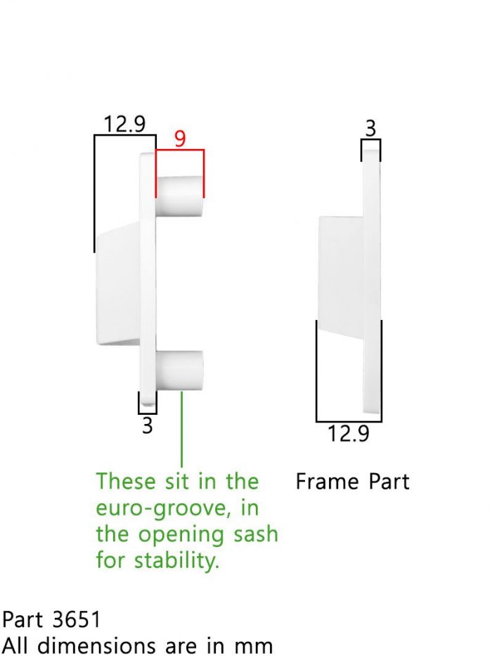 Duraflex uPVC Window Cavity Closing Wedge Draught Sealing 5 X Pair - Image 5