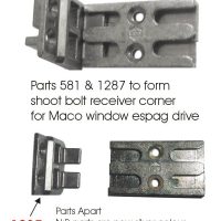 Maco Window Mushroom Striker Keep Night Vent Lock Plate - Image 4
