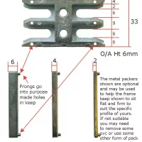 Mushroom Keep For uPVC Window Lock With Profile Packers ERKUNIM - Image 4