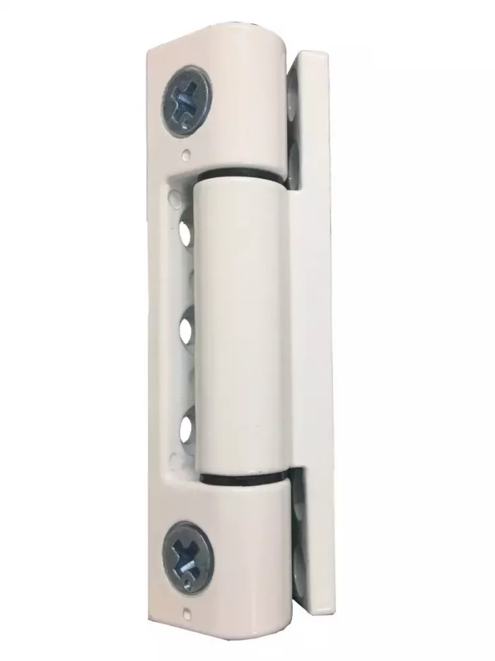 Paddock WEL Mila Butt uPVC Door Hinge White Flat Plate