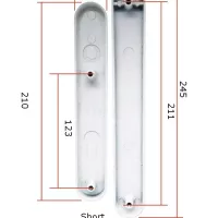 Trojan Blank External uPVC Door Handle Cover Plate No Hole Metal - Image 2