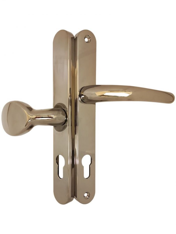 Vita Lever Pad Offset Door Handle 92 and 62mm PZ with 215mm Screw Fix - Image 3
